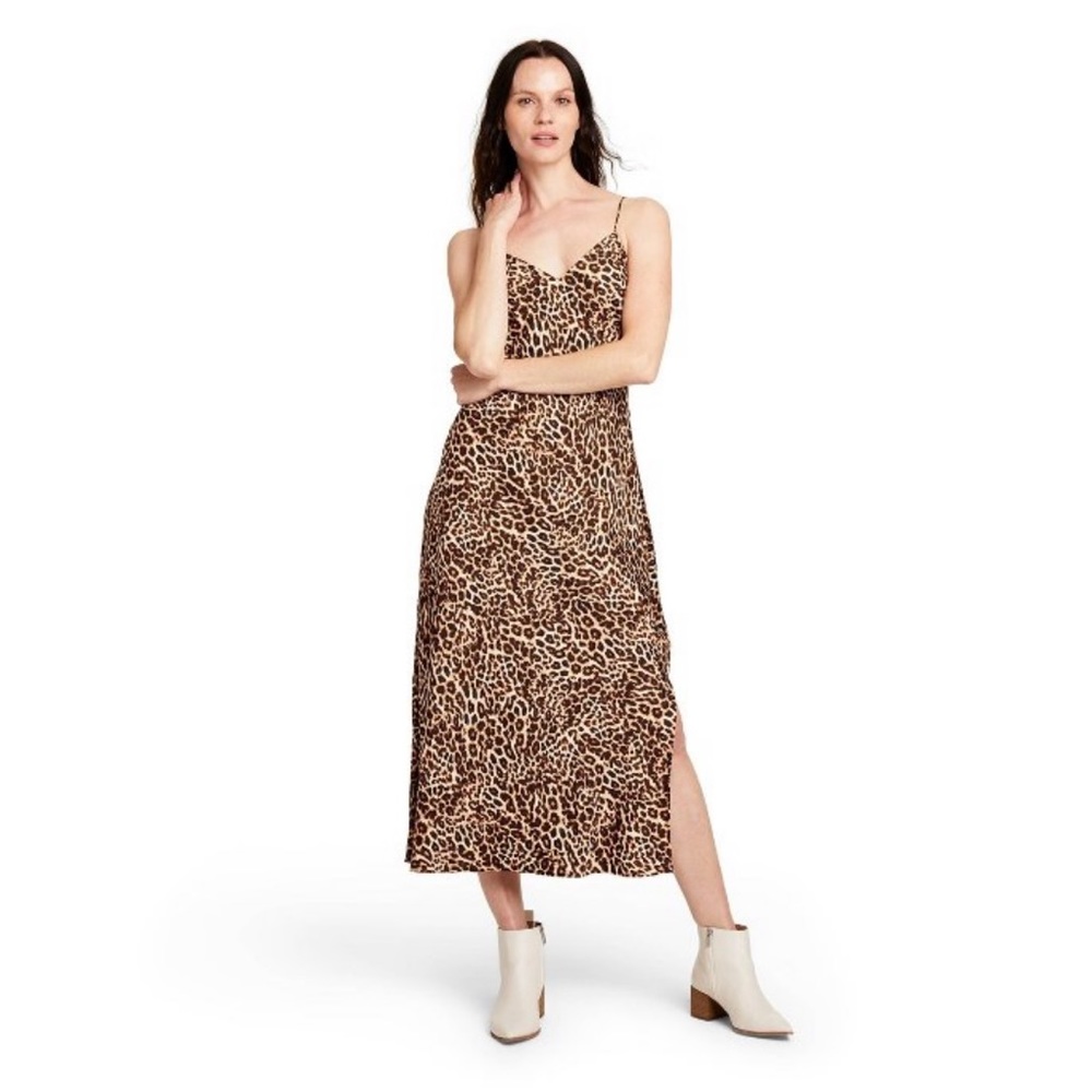 NWT Nili Lotan for Target Leopard Print Slip Dress Size Small